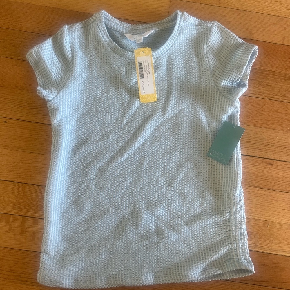 Market & Spruce Blue Short Sleeve Tee